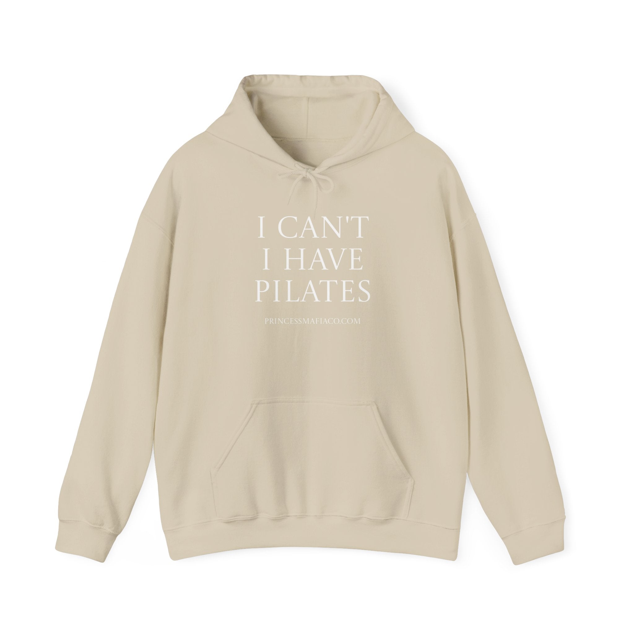 Princess Mafia Co. “I Can’t, I Have Pilates” Hoodie – Black | Sand | Dark Chocolate