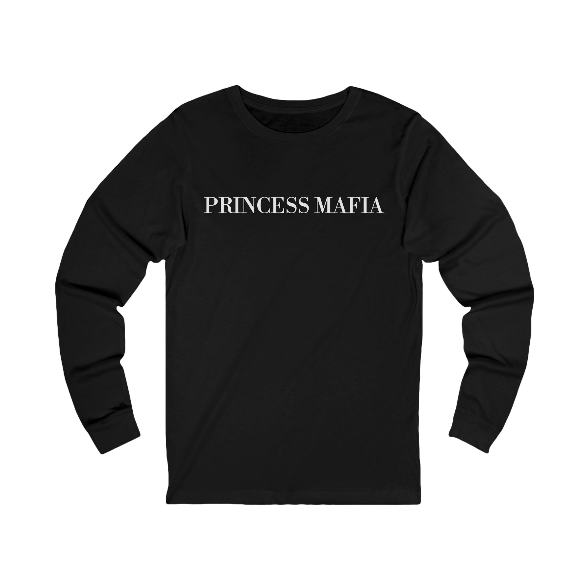 Princess Mafia Co. Signature Unisex Jersey Long Sleeve Tee - Black