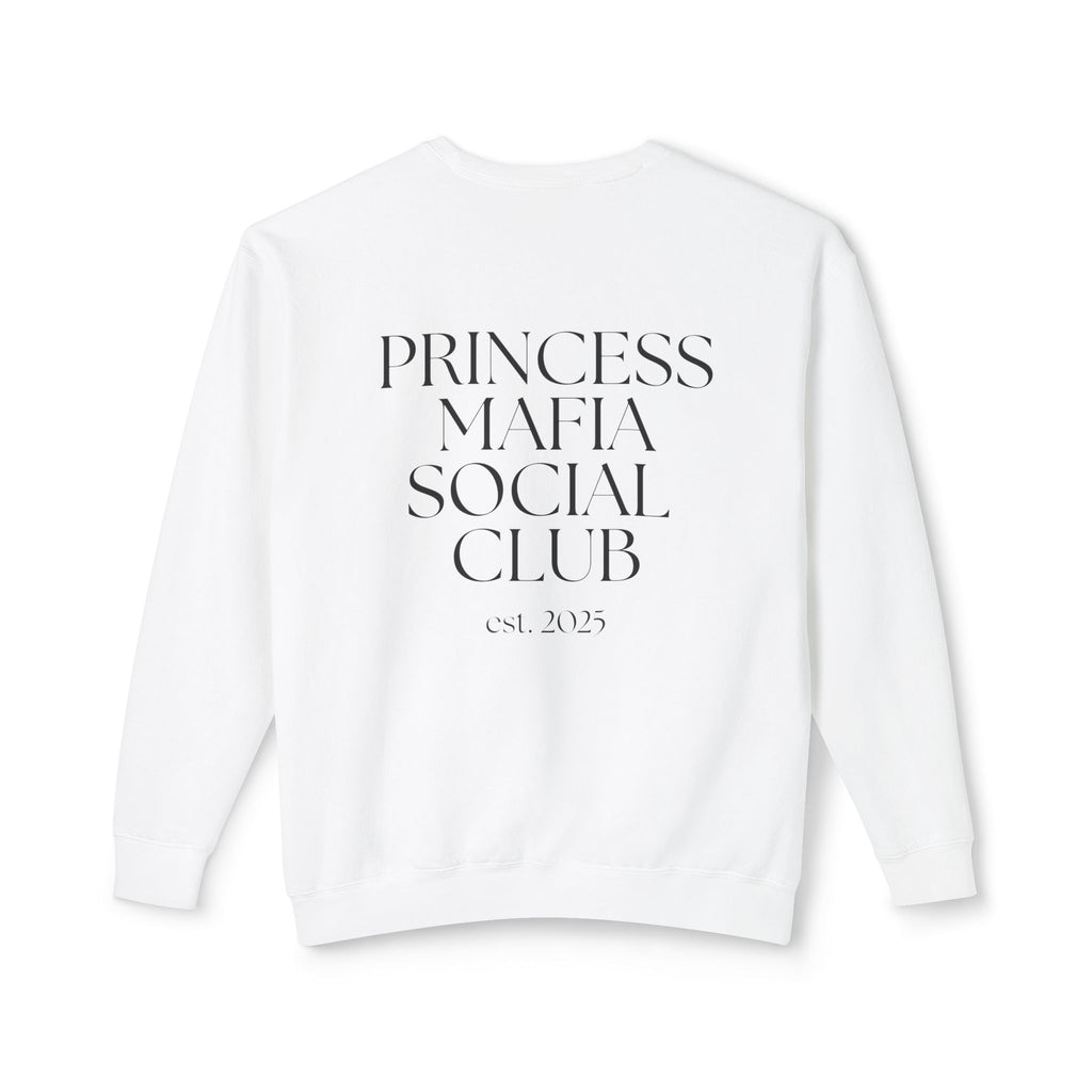 Princess Mafia Social Club “Literally Just a Princess” Crewneck Sweater – White